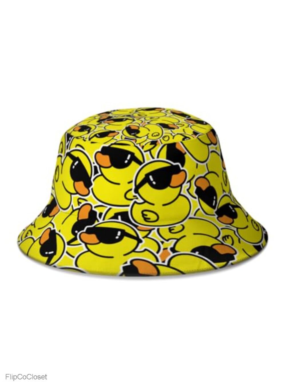 Duck Bucket Hat Polyester Twill Unisex Sun Protection Beach Fishing